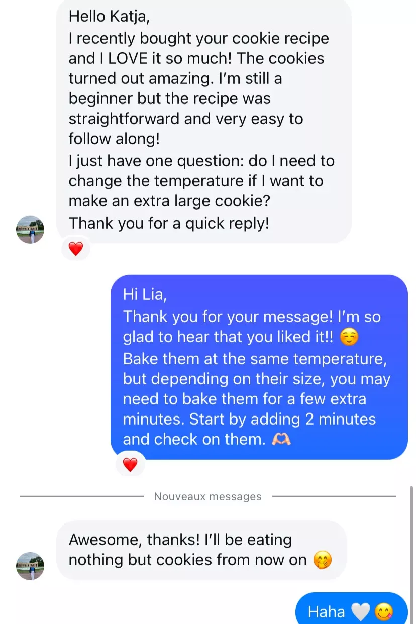 Melina's baked cookies